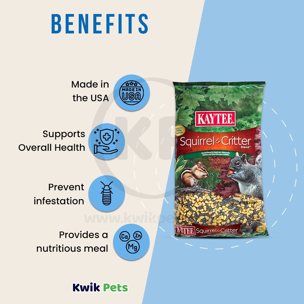 Kaytee Squirrel & Critter Blend Wildlife Food 10-lb, Kaytee
