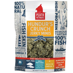 Plato Hundur's Crunch Jerky Minis Fish Dog Treats 10-oz