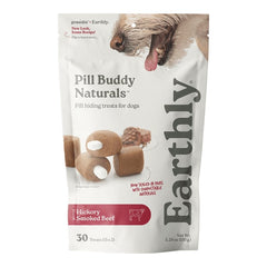 Earthly Pill Buddy Naturals Soft & Chewy Dog Treats Smoked Beef 30 Count 5.29-oz