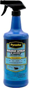 Pyranha Equine Spray & Wipe Insect Repellent for Horses 32-oz