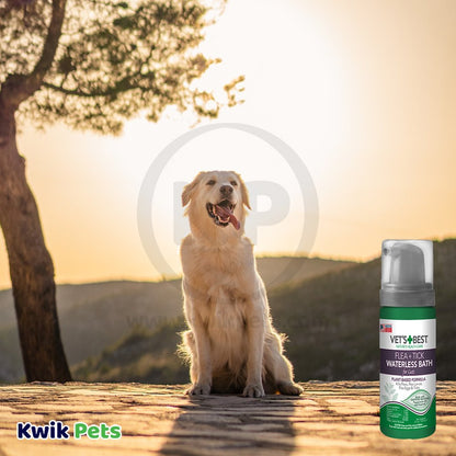 Vet's Best Flea & Tick Cat Waterless Bath Foam 5-oz, Vet's Best