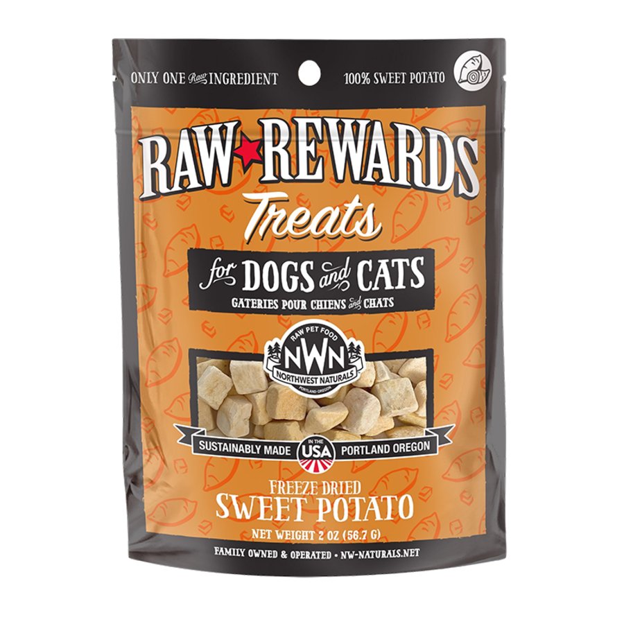 Northwest Naturals Raw Rewards Freeze Dried Dog & Cat Treats Sweet Potato 2-oz
