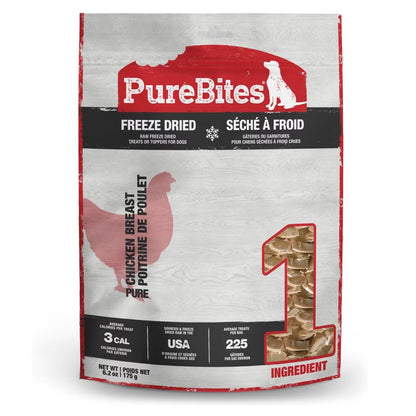 PureBites Chicken Breast Freeze-Dried Treats for Dogs 6.2oz/ 175g | Value Size, PureBites