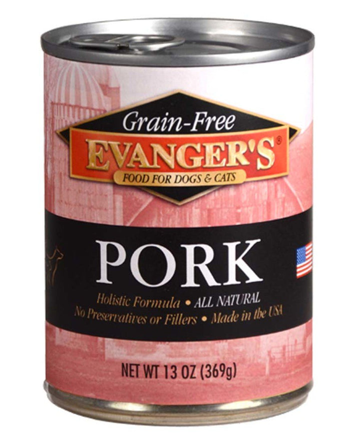 Evanger's Grain-Free Canned Dog & Cat Food Pork 12.5-oz