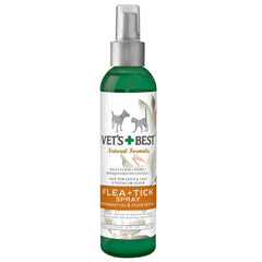 Vet's Best Natural Flea & Tick Spray for Dog & Cat 8-oz