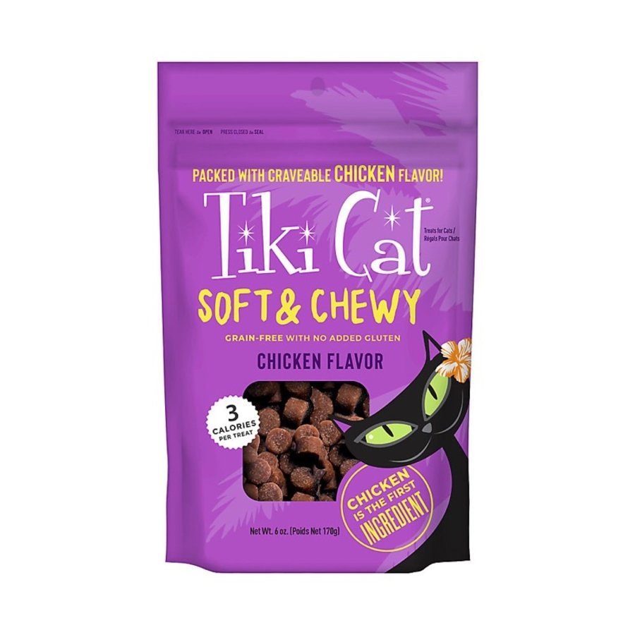 Tiki Pets Cat Soft & Chewy Grain-free Cat Treats Chicken 6-oz, Kwik Pets