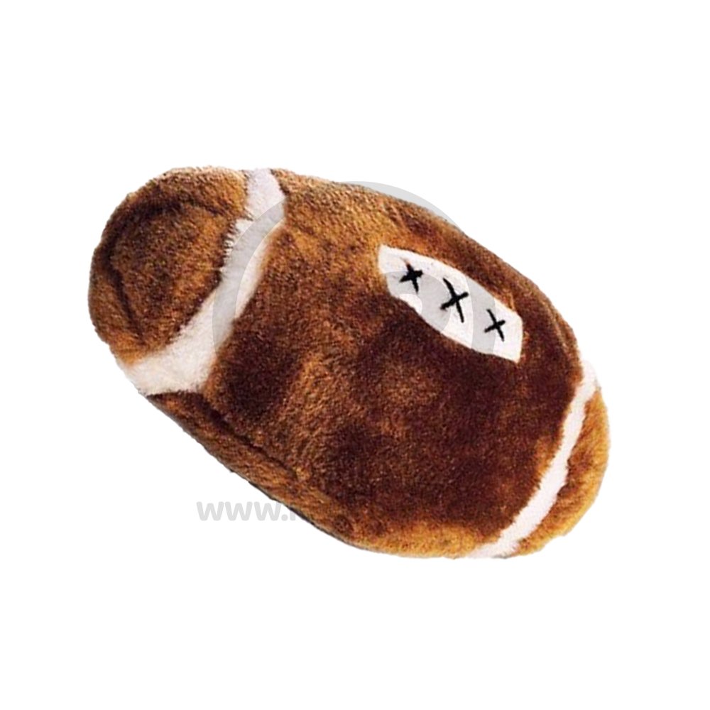 Ethical Pet Spot Plush Dog Toy Football 4.5-in, Kwik Pets