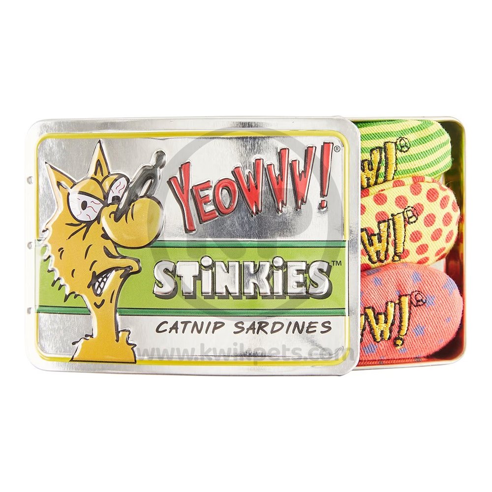 Product 1 of Yeowww! Stinkies Catnip Cat Toy Assorted 3 Count 3-in