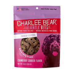 Charlee Bear Bearnola Bites Dog Treats Cranberry Cobble 8-oz