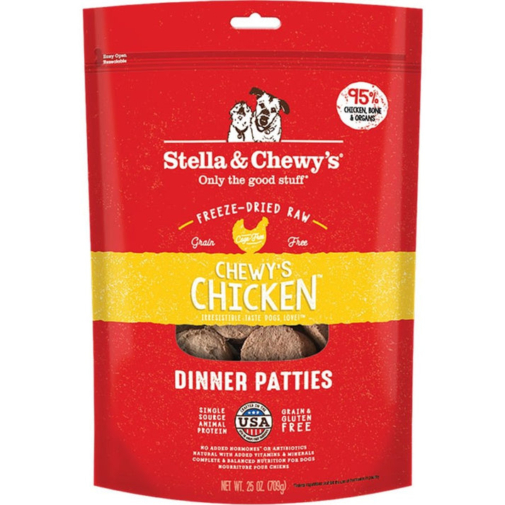 Stella & Chewy's Freeze-Dried Raw Dinner Patties Dog Food Chewy's Chicken 25-oz