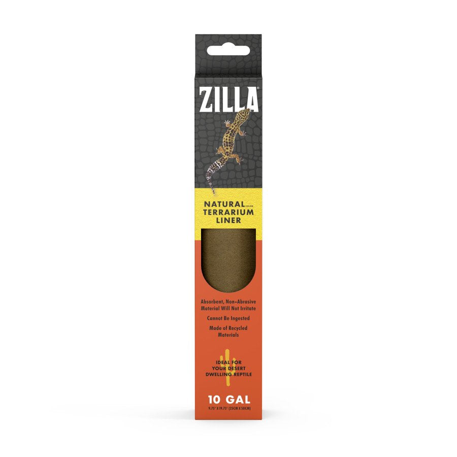 Zilla Reptile Terrarium Liners Brown 10 gal