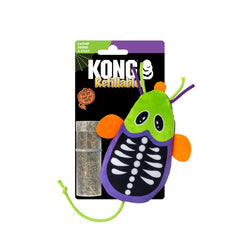 KONG Halloween Refillables Skeleton Mouse Cat Toy with Catnip Green