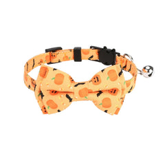 Cheerhunting Mokka Halloween Skull Print Breakaway Cat Collar Orange