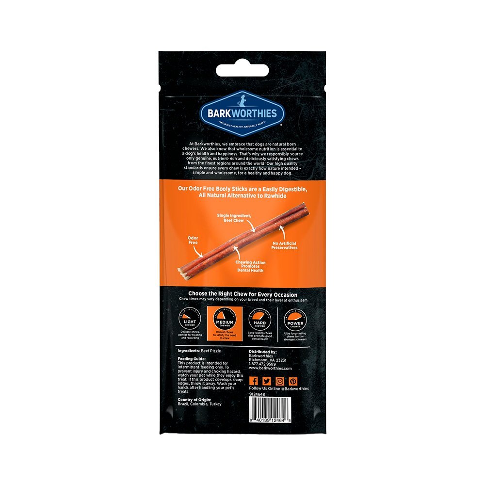 Back of Barkworthies BOOLY STICKS 4" 2pk