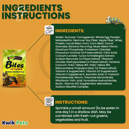 Nature Zone Tortoise Nutri Bites Gel Food 2-oz, Kwik Pets
