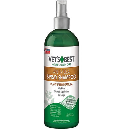 Veterinarian's Best Natural Anti-Flea Easy Spray Shampoo 16oz, Vet's Best