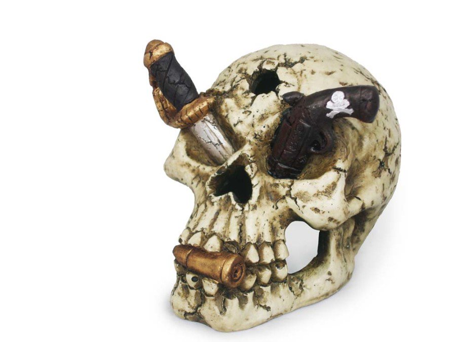 Weco Wecorama Catacombs Pirate Skull Aquarium Ornament