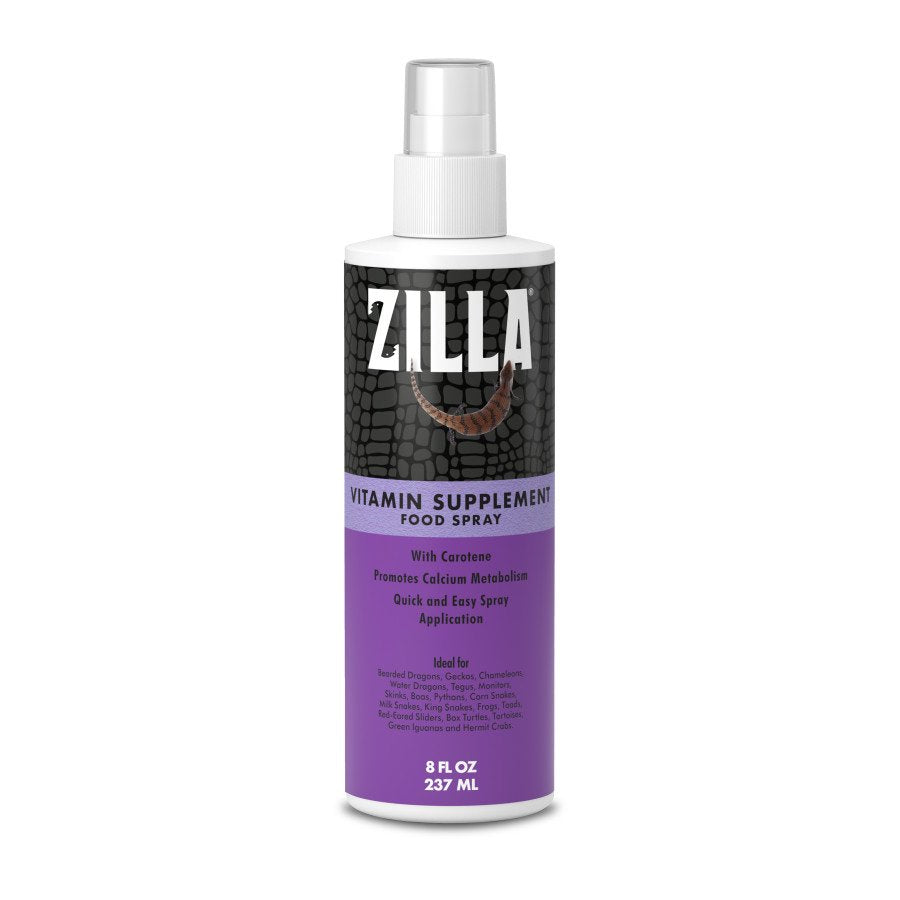 Zilla Vitamin Supplement Food Spray for Reptile 8-oz, Kwik Pets
