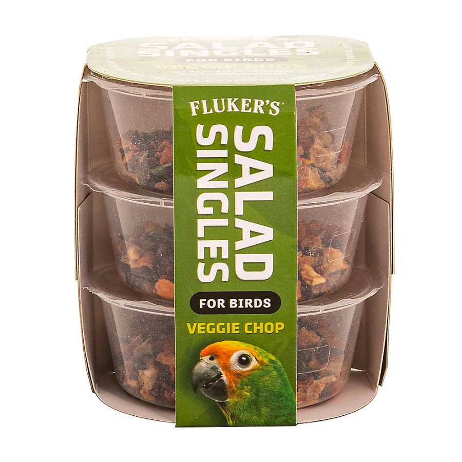 Fluker's Salad Singles Veggie Chop Birds Food 3 Count, Kwik Pets