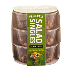 Fluker's Salad Singles Veggie Chop Birds Food 3 Count