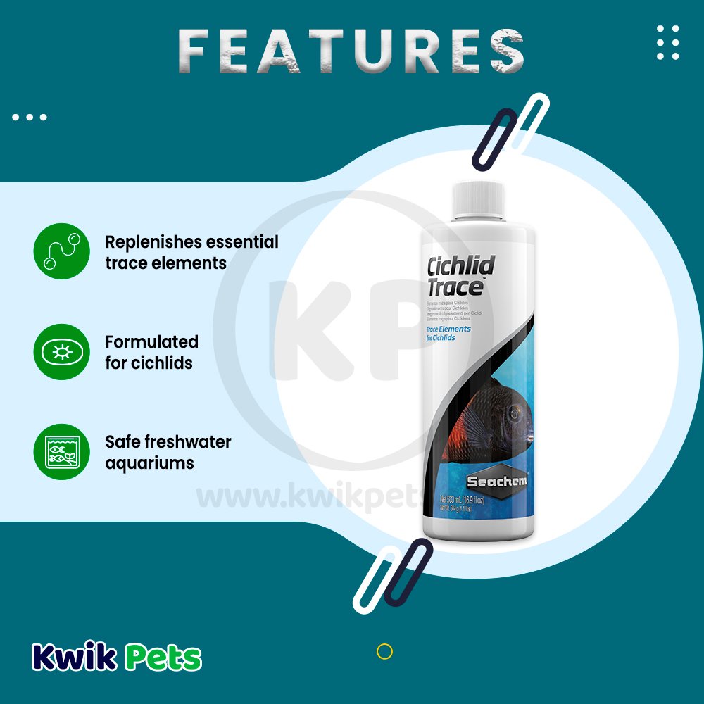 Seachem Laboratories Cichlid Trace Elements Supplement 17 fl oz, Seachem