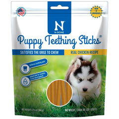 N-Bone Puppy Teething Sticks Chicken Regular 3.74-oz