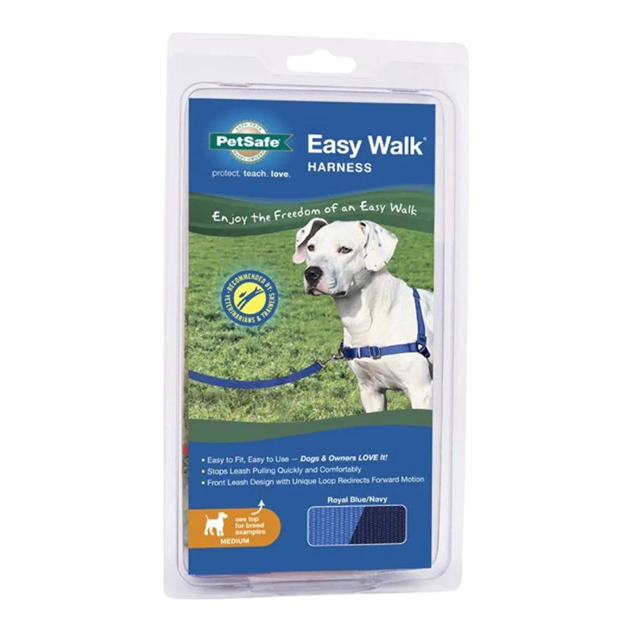 PetSafe Easy Walk Dog Harness Royal Blue Medium, Kwik Pets