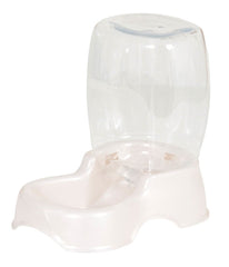 Petmate Pet Cafe Automatic Dog & Cat Gravity Water Bowl Pearl Silver Extra Small