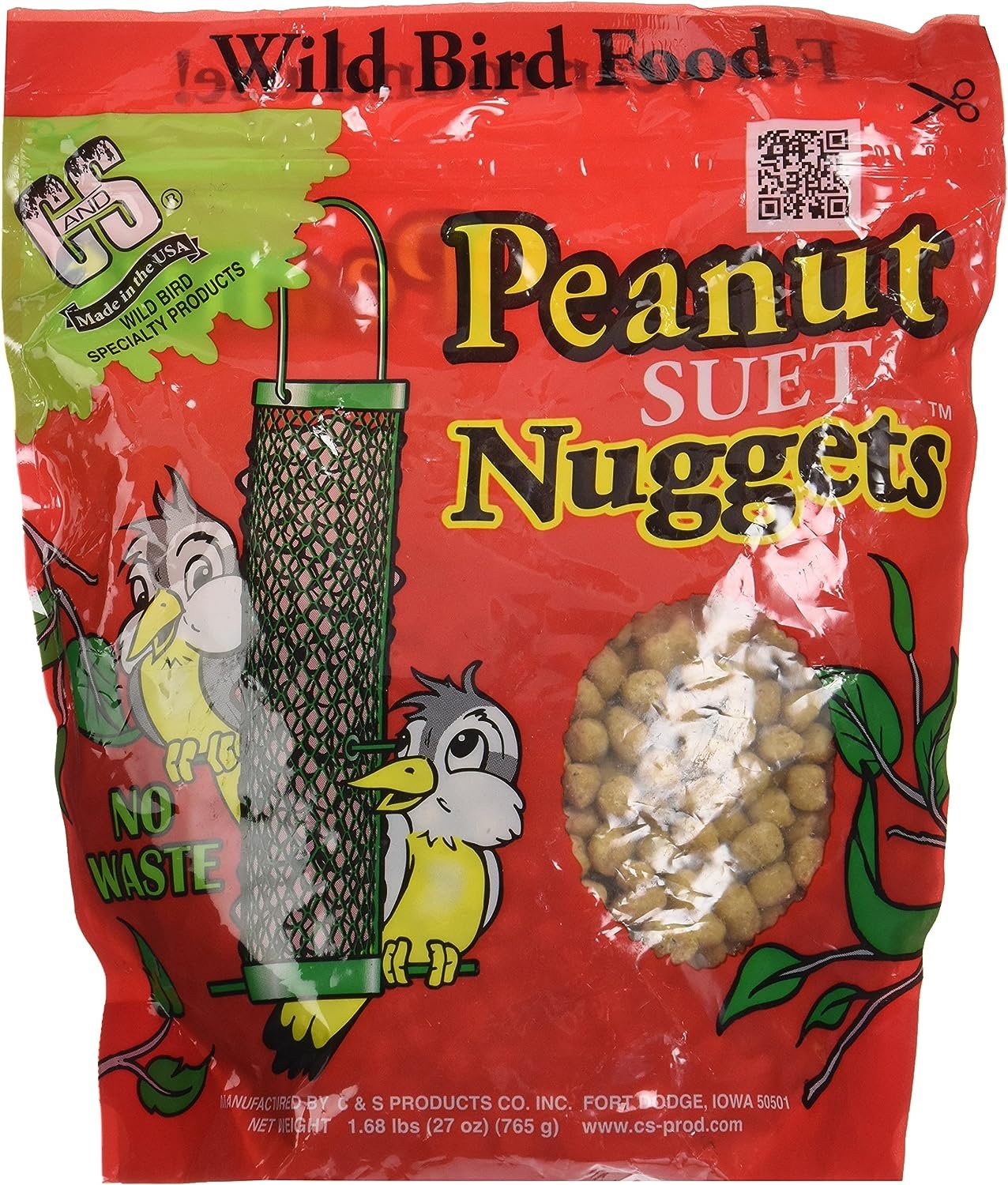 C & S CS6105 FBA_6105 Wild Bird Nuggets 27 oz (Pack of 6), 6-Pack, Multi, Kwik Pets