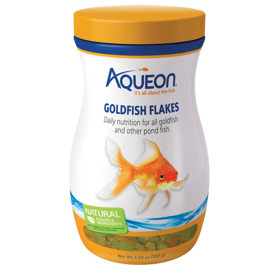 Aqueon Goldfish Flakes Fish Food 3.59-oz