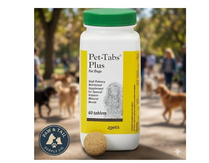 Zoetis Pet-Tabs Plus for Dog High Potency Nutritional Supplement for Special Vitamin-Mineral 60 Count