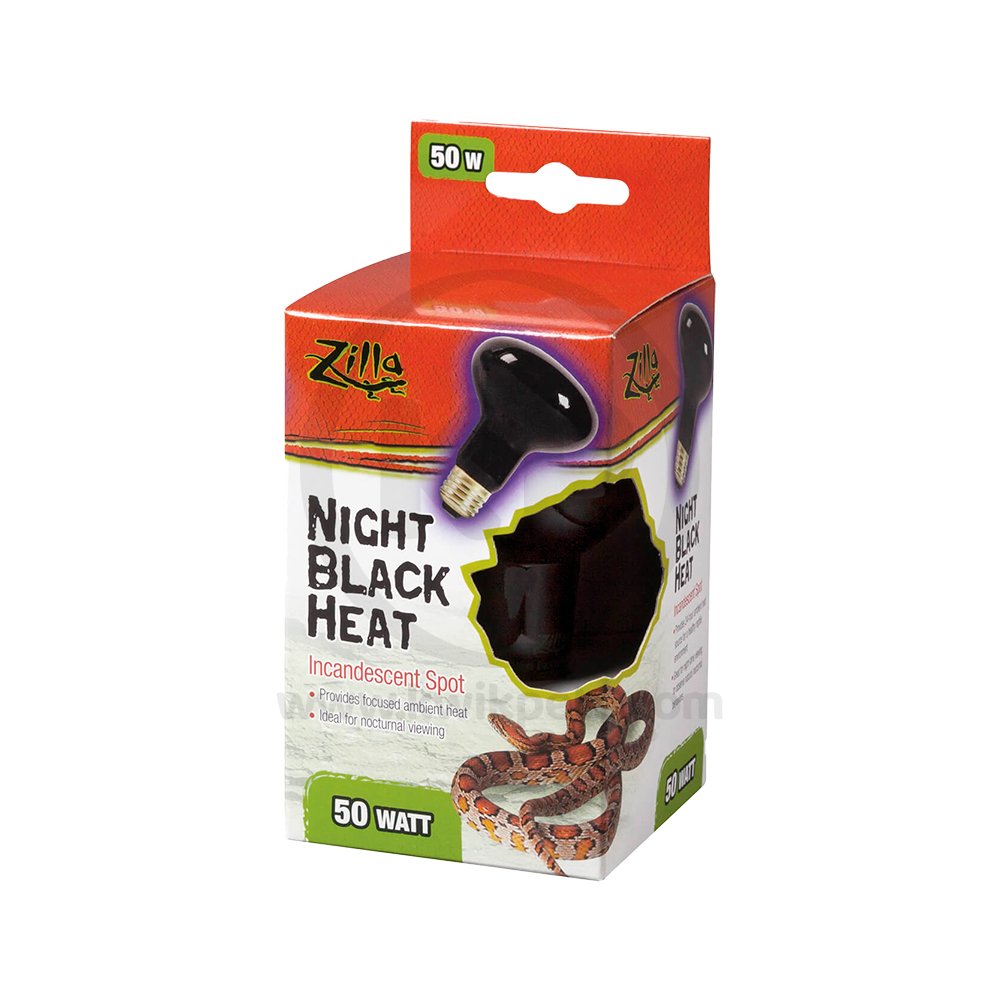 Zilla Incandescent Spot Bulbs Night Black 50 W, Zilla