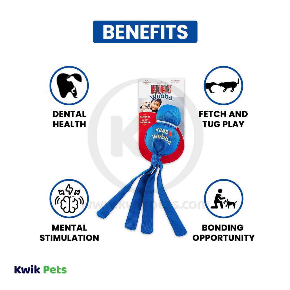 KONG Wubba Dog Toy Assorted XL, Kwik Pets