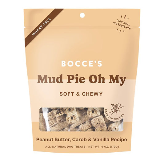 Bocce's Bakery Dog Soft & Chewy Mud Pie 6-oz, Bocce's Bakery
