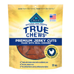 Blue Buffalo True Chews Premium Jerky Cuts Natural Dog Treats Real Chicken 22-oz