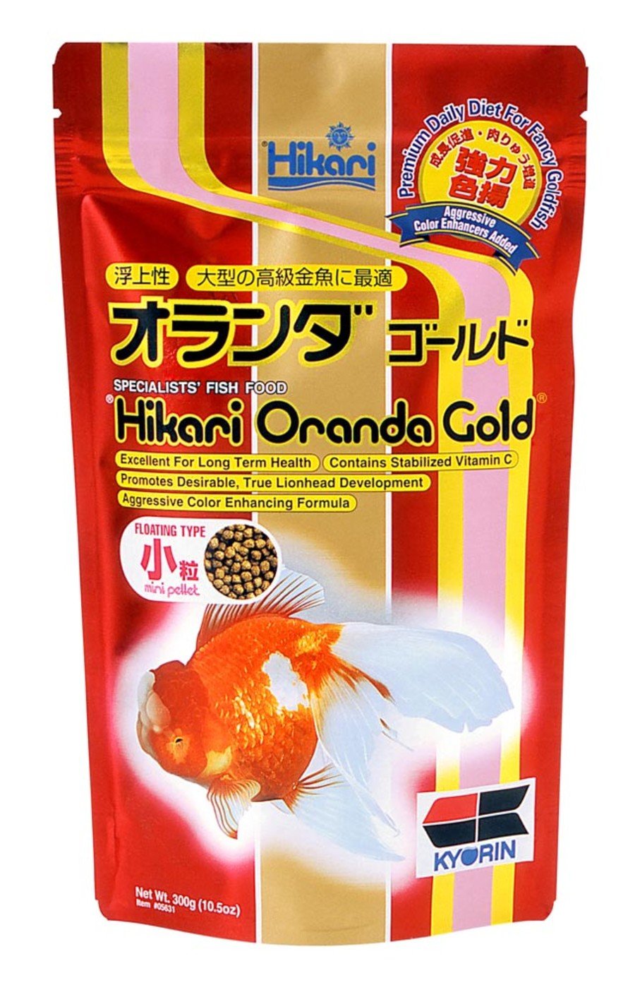 Hikari USA Oranda Gold Pellets Fish Food 10.5-oz, Mini, Hikari