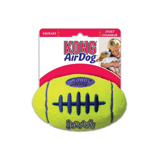 KONG Air Dog Squeaker Football Dog Toy, Medium, KONG