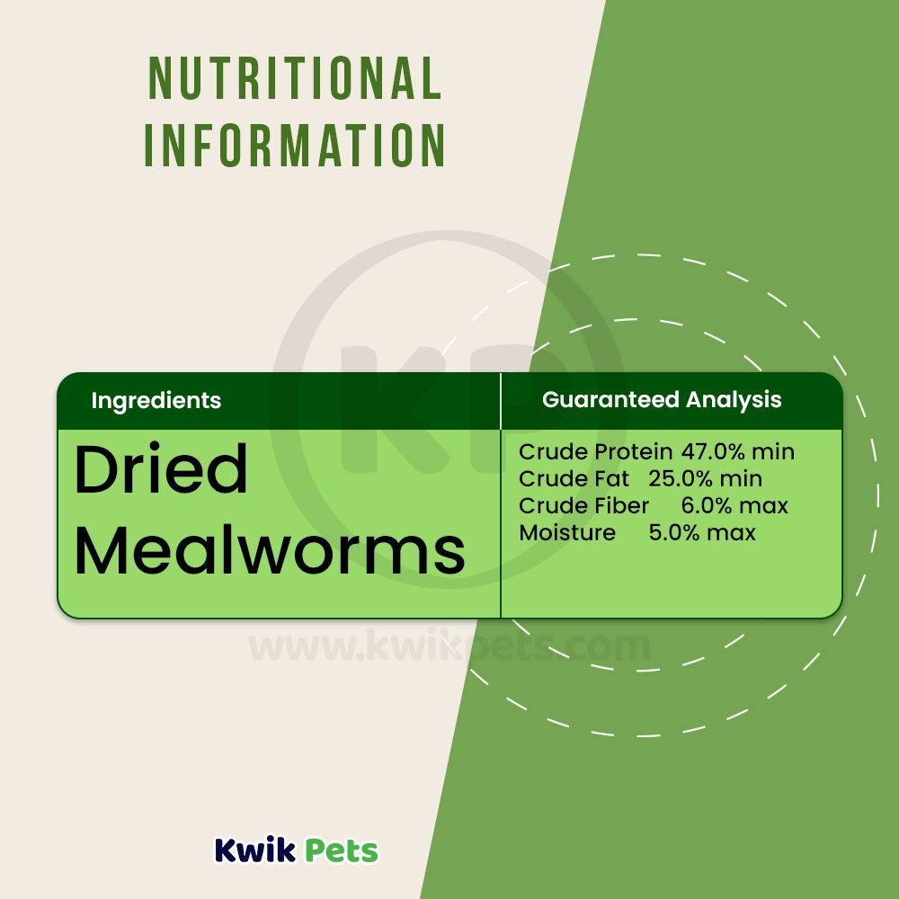 Kaytee Mealworm Food Pouch 7 oz, Kaytee