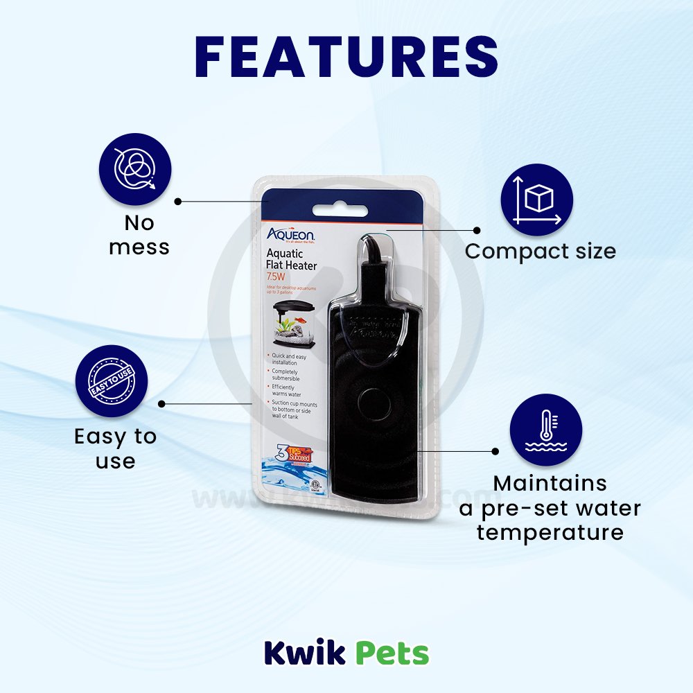 Aqueon Flat Submersible Heater Features