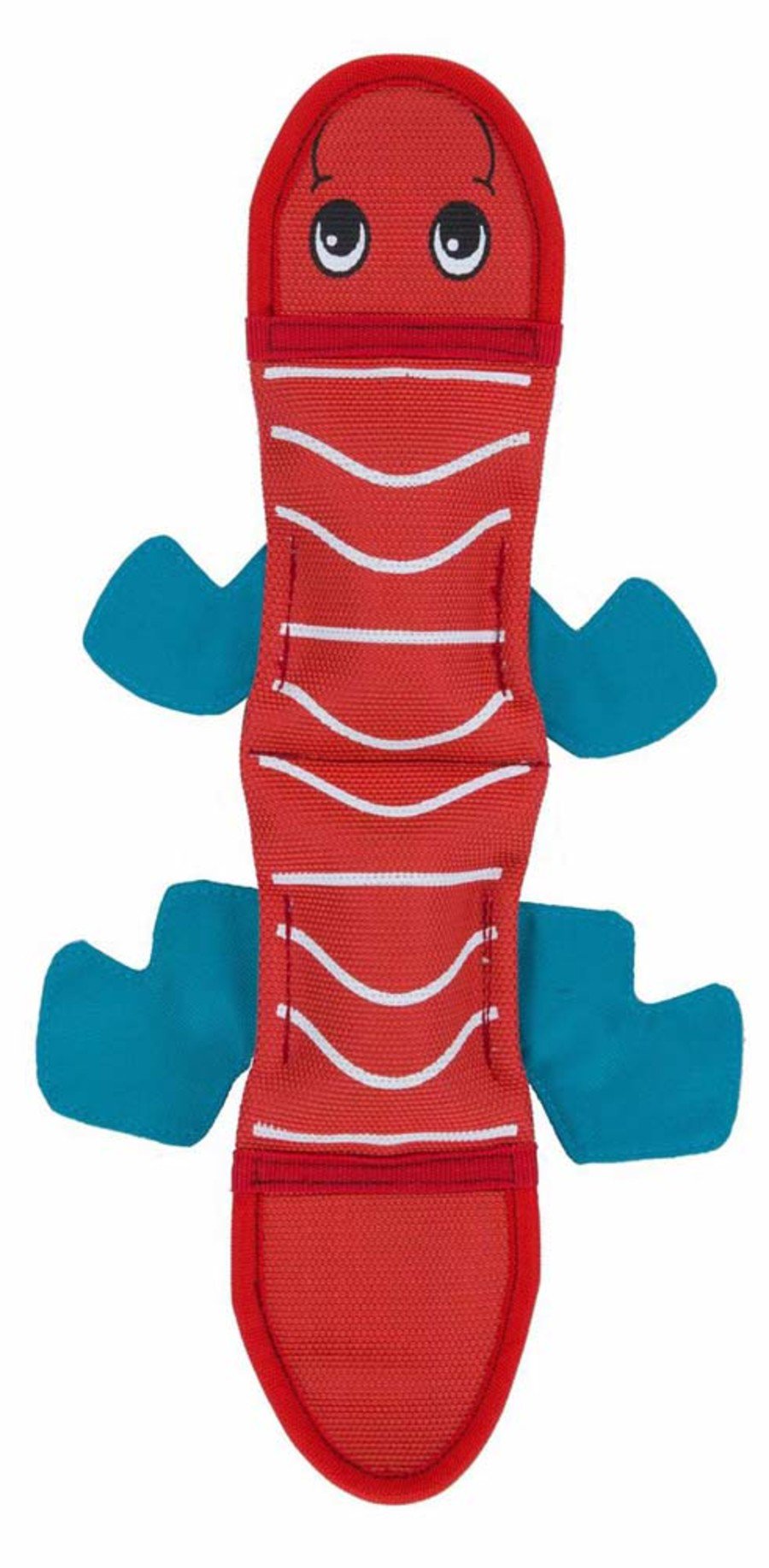 Outward Hound Fire Biterz Lizard Squeaky Dog Toy Red Medium, Kwik Pets