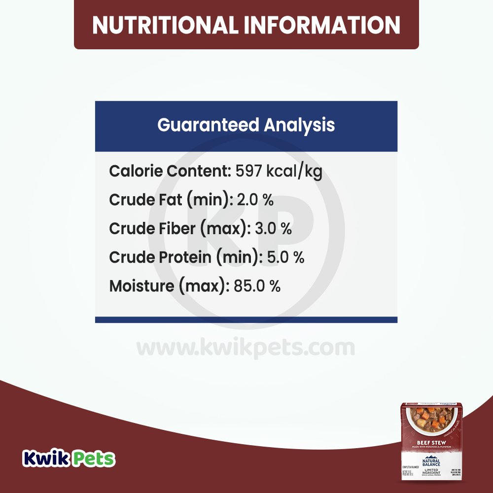 Nutritional-Information-Of-Natural-Balance-Pet-Foods-Limited-Ingredient-Stew-Wet-Dog-Food-Beef-11-oz-Image-2
