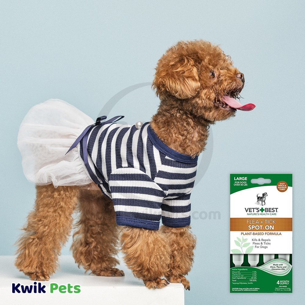 Vet's Best Flea and Tick Spot-On 4.6 ml, 4 ct, Vet's Best