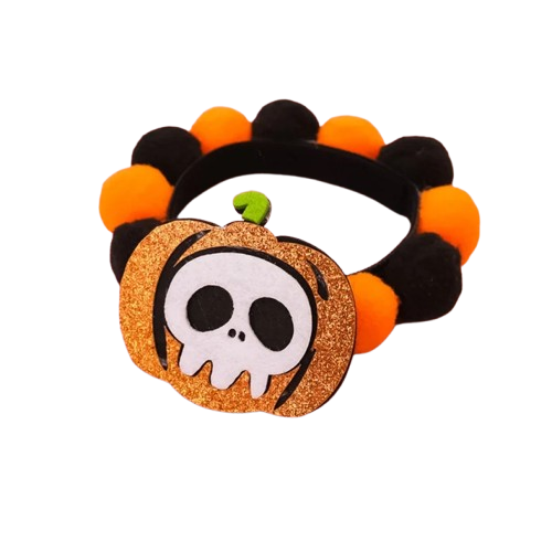 Cheerhunting Halloweek Halloween Pumpkin Cartoon Dog & Cat Collar Cartoon Motifs Pumpkin Medium