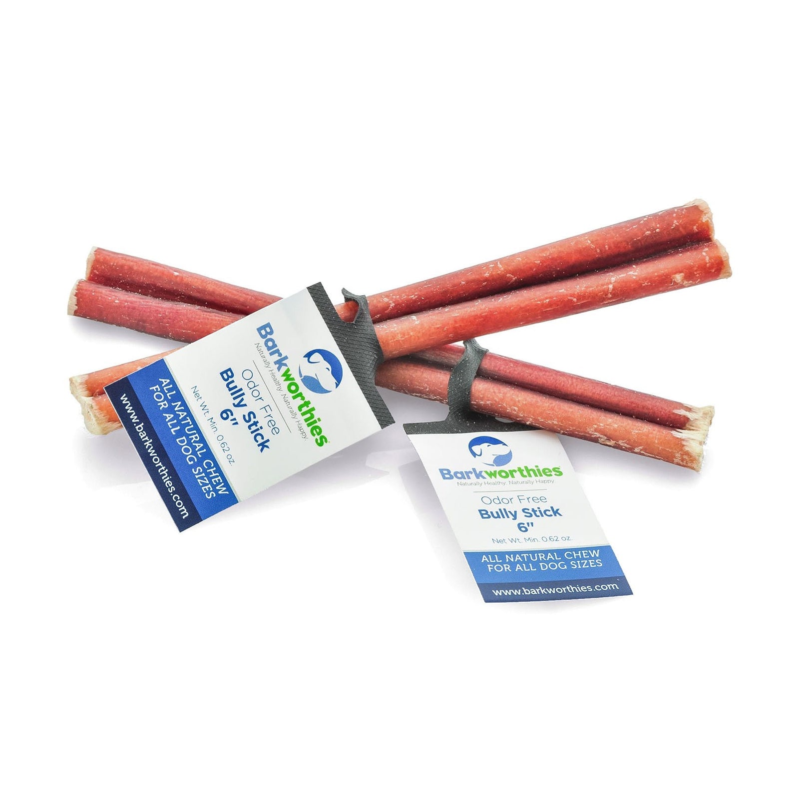 Barkworthies 6" Odor Free Bully Stick Dog Chews 5 Count Image