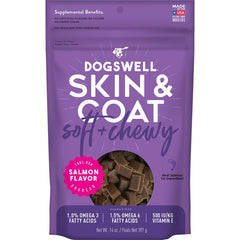 Dogswell Skin & Coat Soft & Chewy Dog Treats Salmon 14-oz