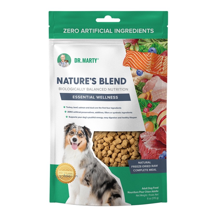 Dr. Marty Nature's Blend Essential Wellness Freeze-Dried Raw Adult Dog Food 6-oz