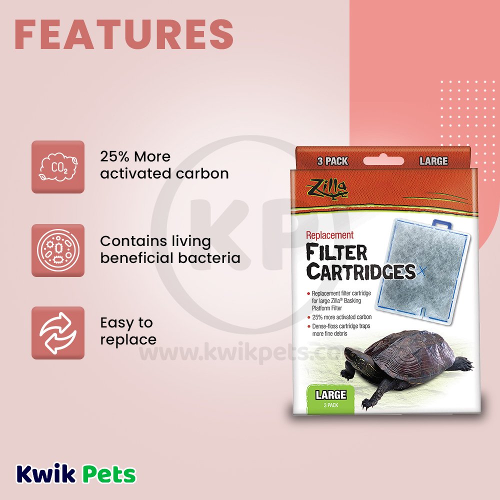 Zilla Replacement Filter Cartridges Large, Zilla