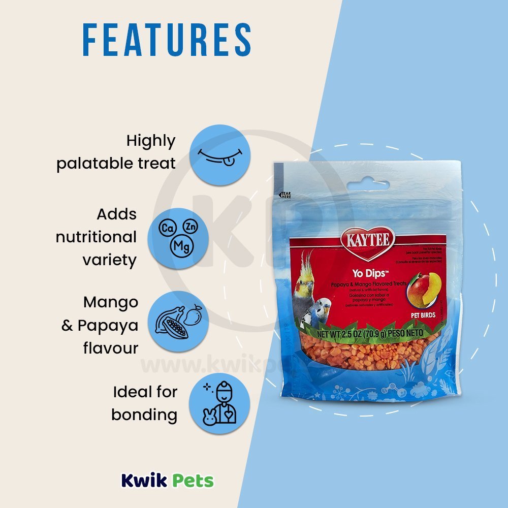 Kaytee Yo Dips All Pet Birds -- Mango and Papaya 2.5-oz, Kaytee