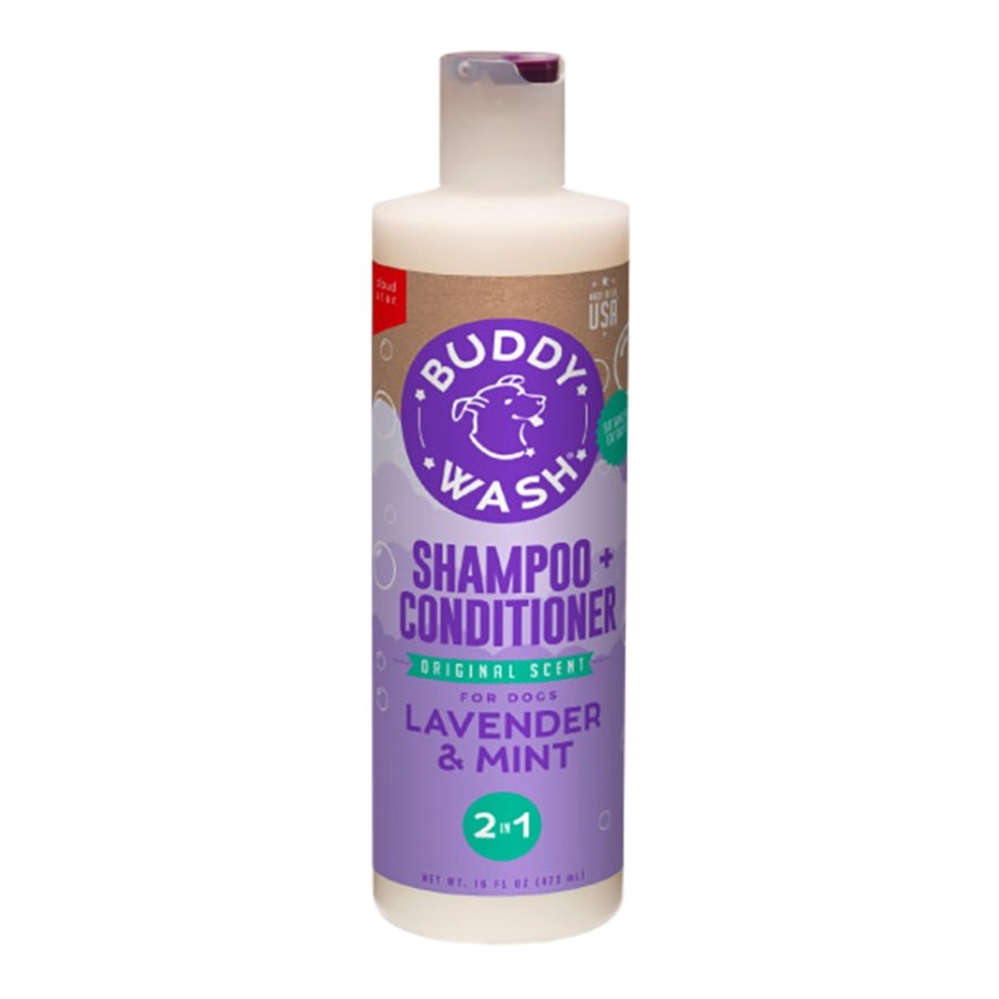 Cloud Star Buddy Wash 2 in 1 Dog Shampoo + Conditioner Lavender & Mint 16-oz, Kwik Pets