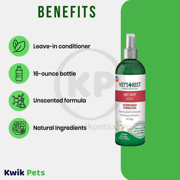 Vet's Best Hot Spot Spray 8 fl oz, Vet's Best